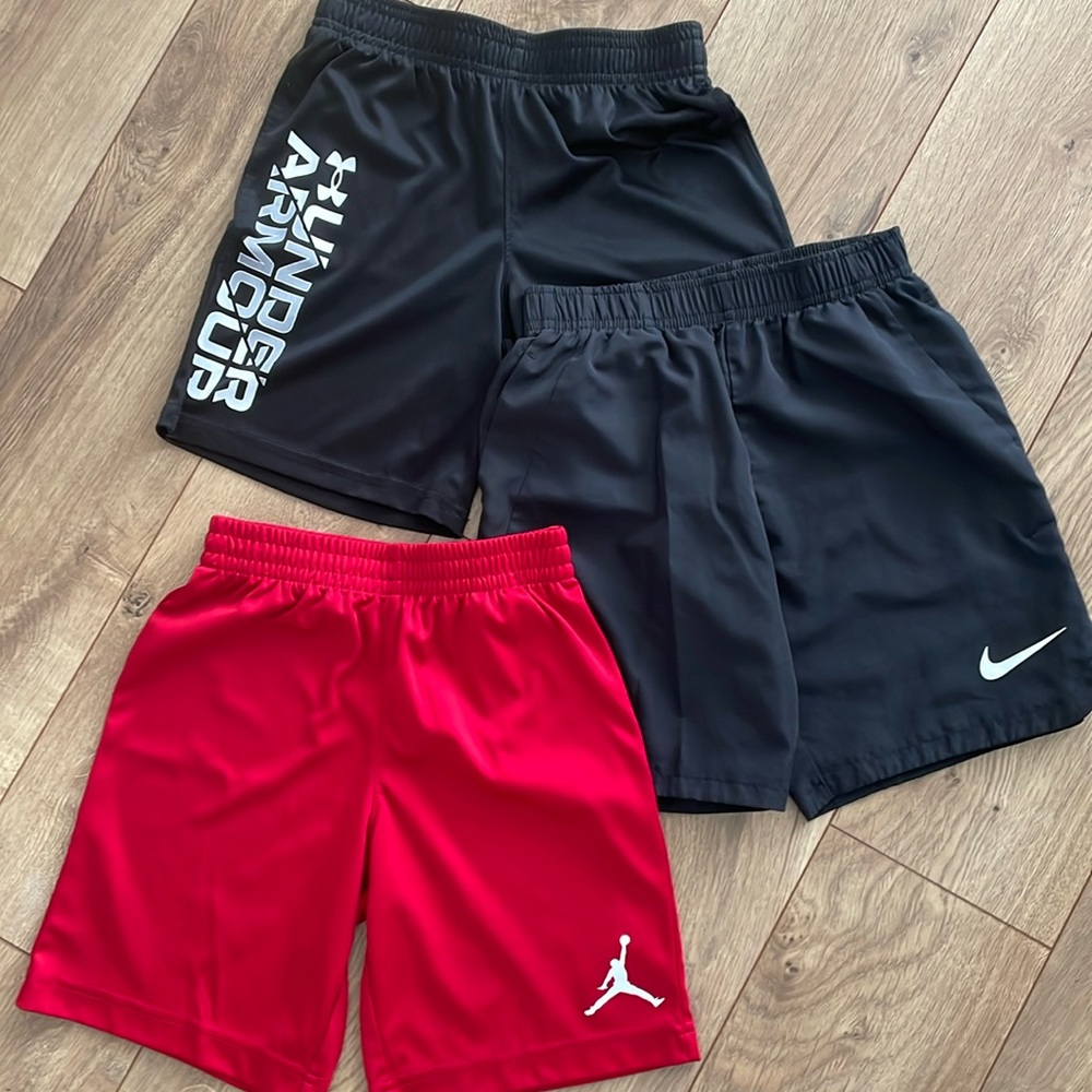Kids Nike Dri-FIT & Under Armour Shorts